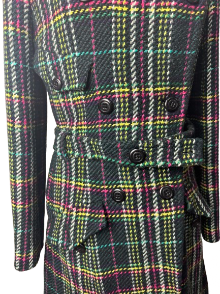 Cappotto Weekend Max Mara Tartan Verde