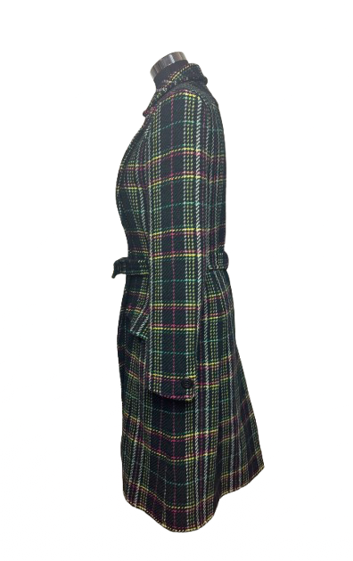 Cappotto Weekend Max Mara Tartan Verde