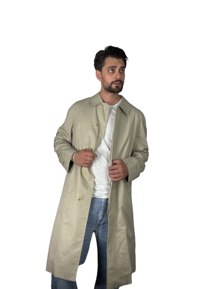 Trench Aquascutum Beige in Cotone