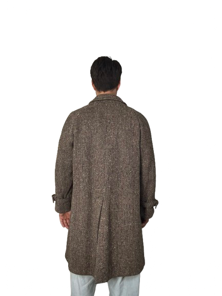 Cappotto Aquascutum in tweed spina di pesce