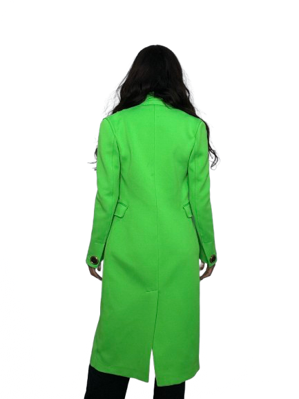 Cappotto Verde Lime Fausto Puglisi