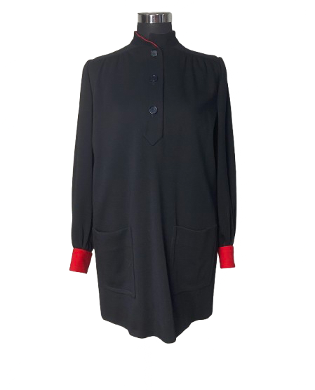 Cappotto Givenchy Nouvelle Boutique nero e rosso