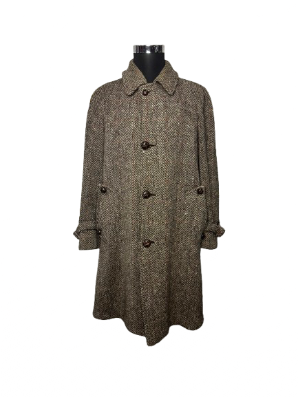 Cappotto Aquascutum in tweed spina di pesce