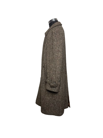 Cappotto Aquascutum in tweed spina di pesce