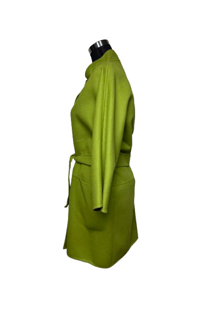 Cappotto Max Mara Verde Mela in Lana e Angora