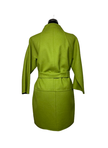 Cappotto Max Mara Verde Mela in Lana e Angora