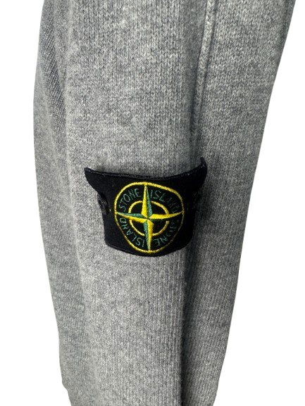 Maglione collo bottoni Stone Island grigio