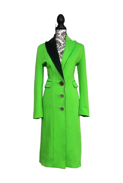 Cappotto Verde Lime Fausto Puglisi