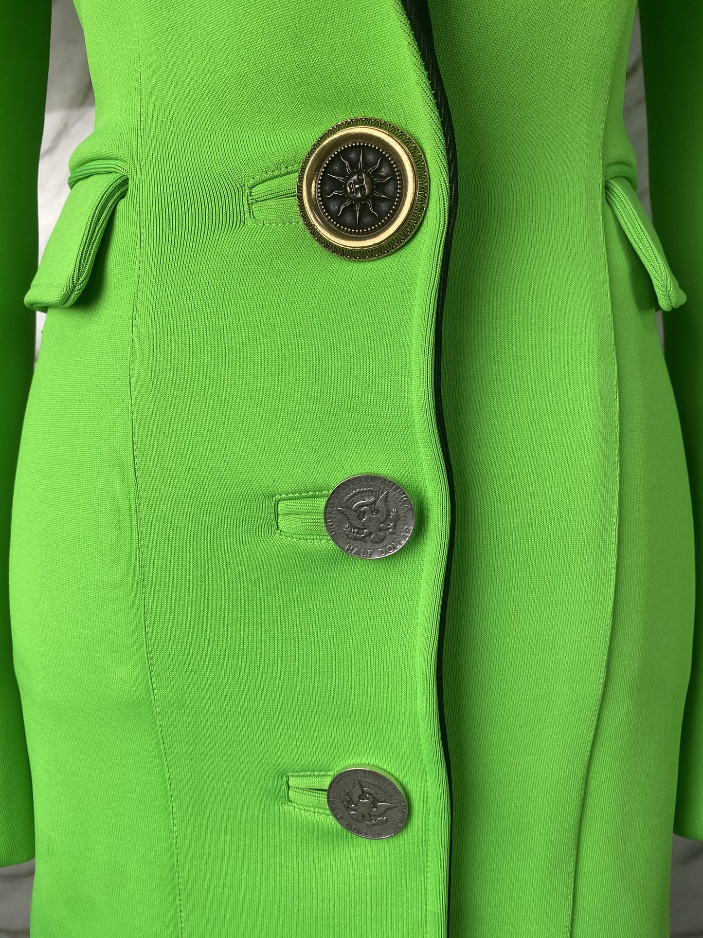 Cappotto Verde Lime Fausto Puglisi