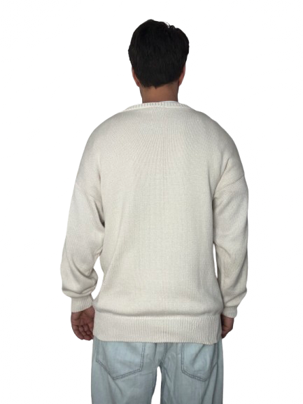 Maglione vintage Adidas Originals panna