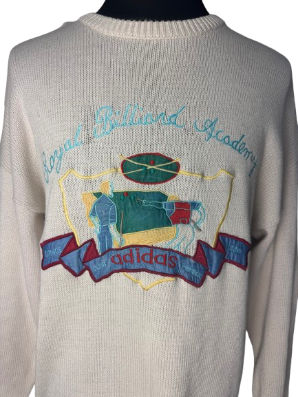 Maglione vintage Adidas Originals panna
