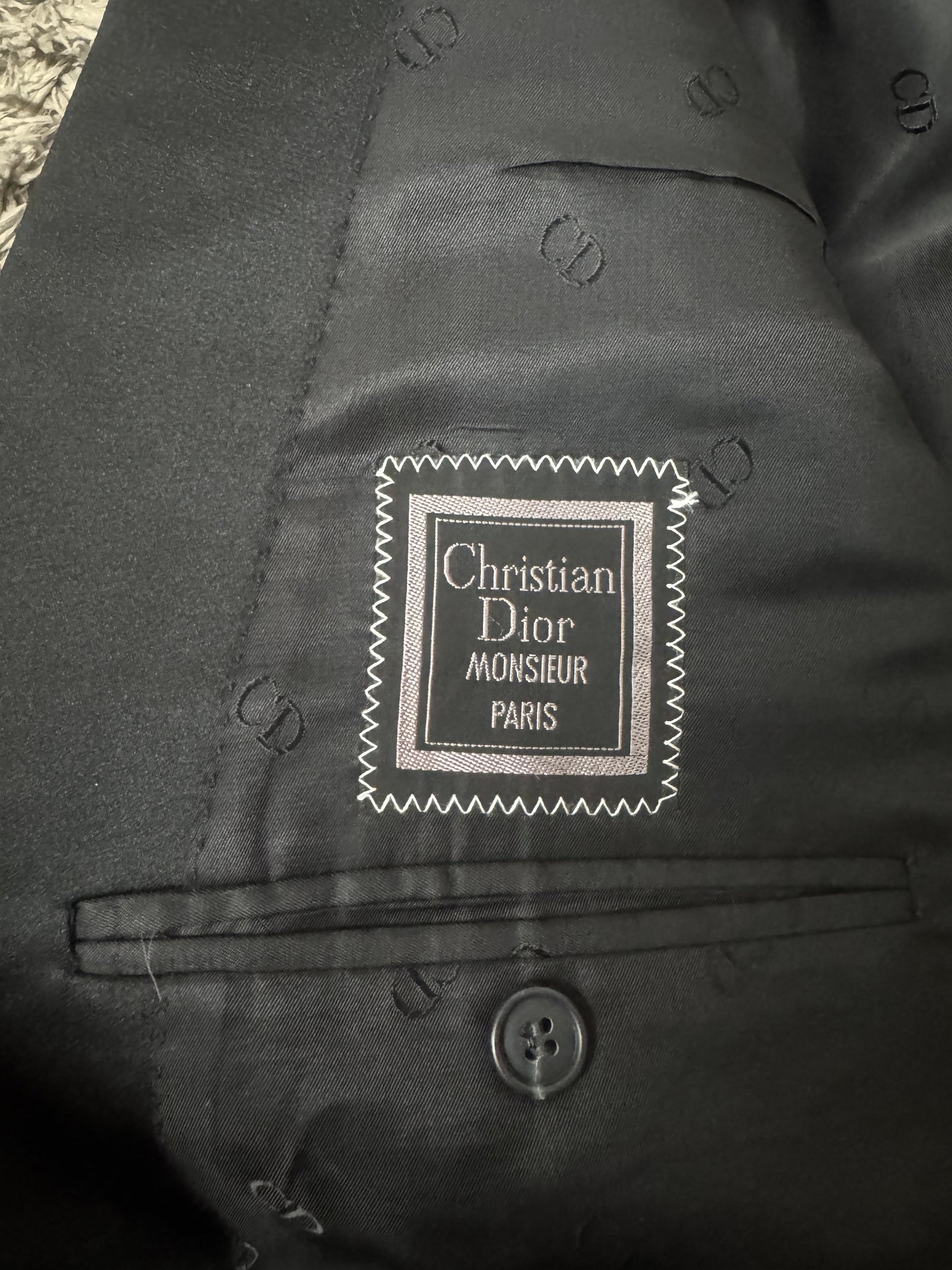 Blazer Christian Dior Monsieur Paris nero smoking