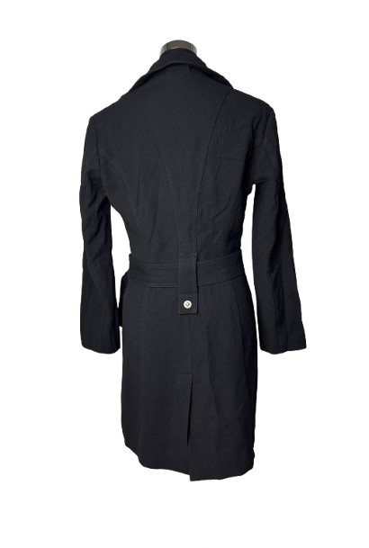 Cappotto Versace Jeans Couture Nero con Cintura