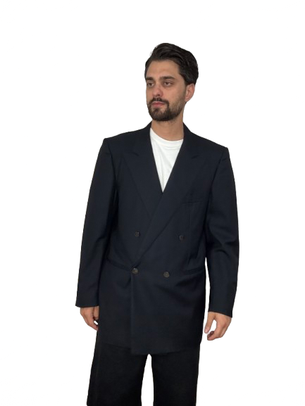 Blazer Christian Dior Monsieur Paris blu navy