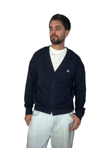 Cardigan Burberrys blu navy
