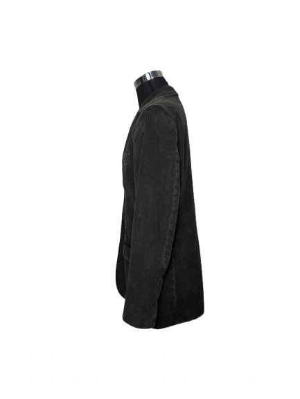 Blazer Daniele Alessandrini in velluto di cotone tortora
