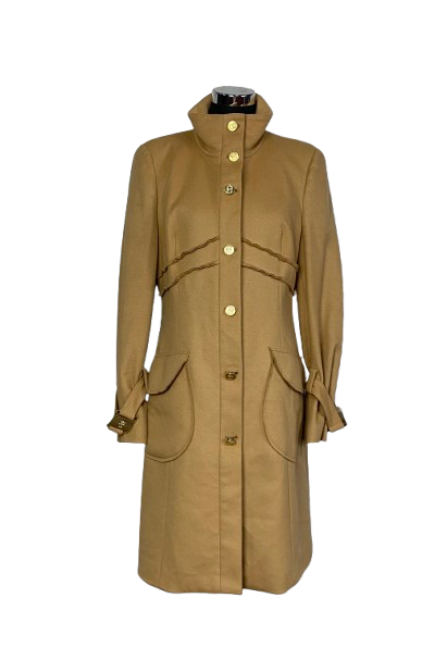 Cappotto Class Roberto Cavalli Cammello in Lana e Cashmere