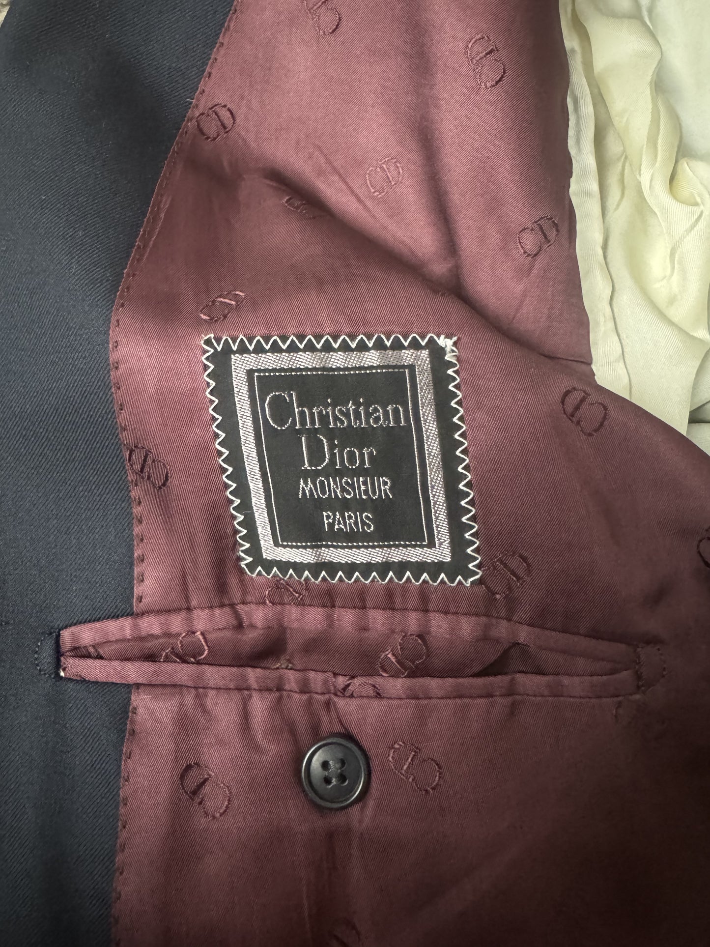 Blazer Christian Dior Monsieur Paris blu navy