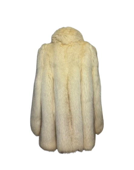 Cappotto Vintage in Pelliccia di Volpe Bianca