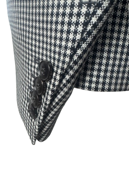 Blazer Gucci pied-de-poule bianco e nero