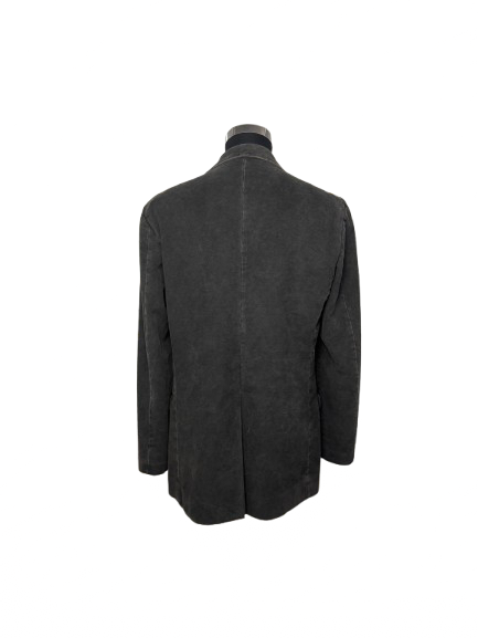 Blazer Daniele Alessandrini in velluto di cotone tortora
