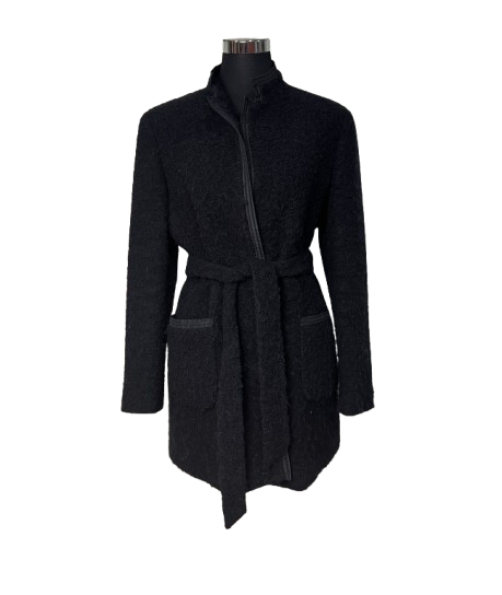Cappotto MaxMara Nero in Lana Bouclé