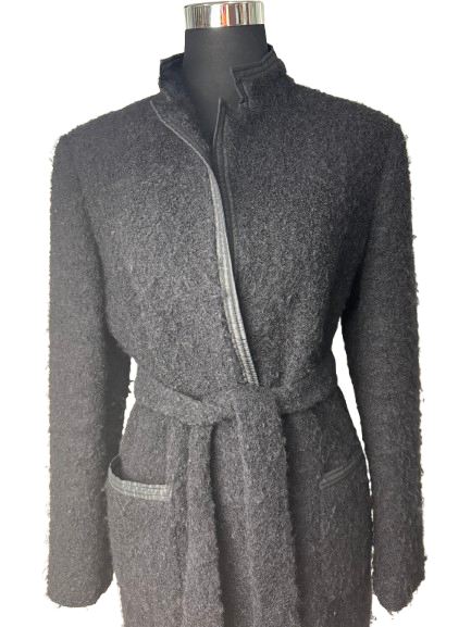 Cappotto MaxMara Nero in Lana Bouclé