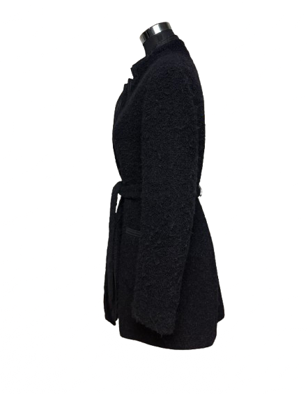 Cappotto MaxMara Nero in Lana Bouclé