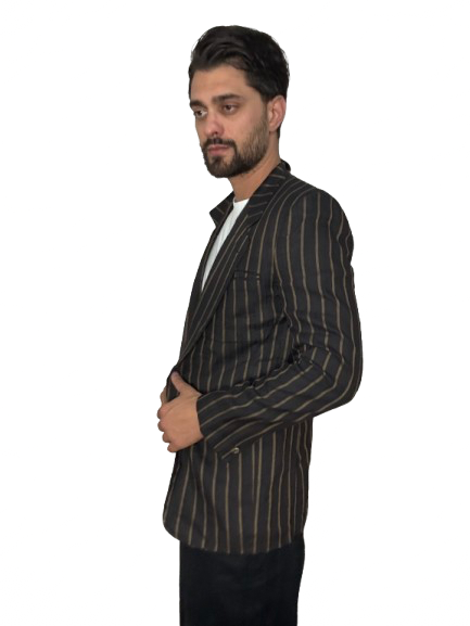 Blazer Gianni Versace lino a righe