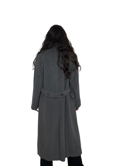 Cappotto MaxMara Grigio in Pura Lana Vergine