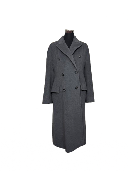 Cappotto MaxMara Grigio in Pura Lana Vergine