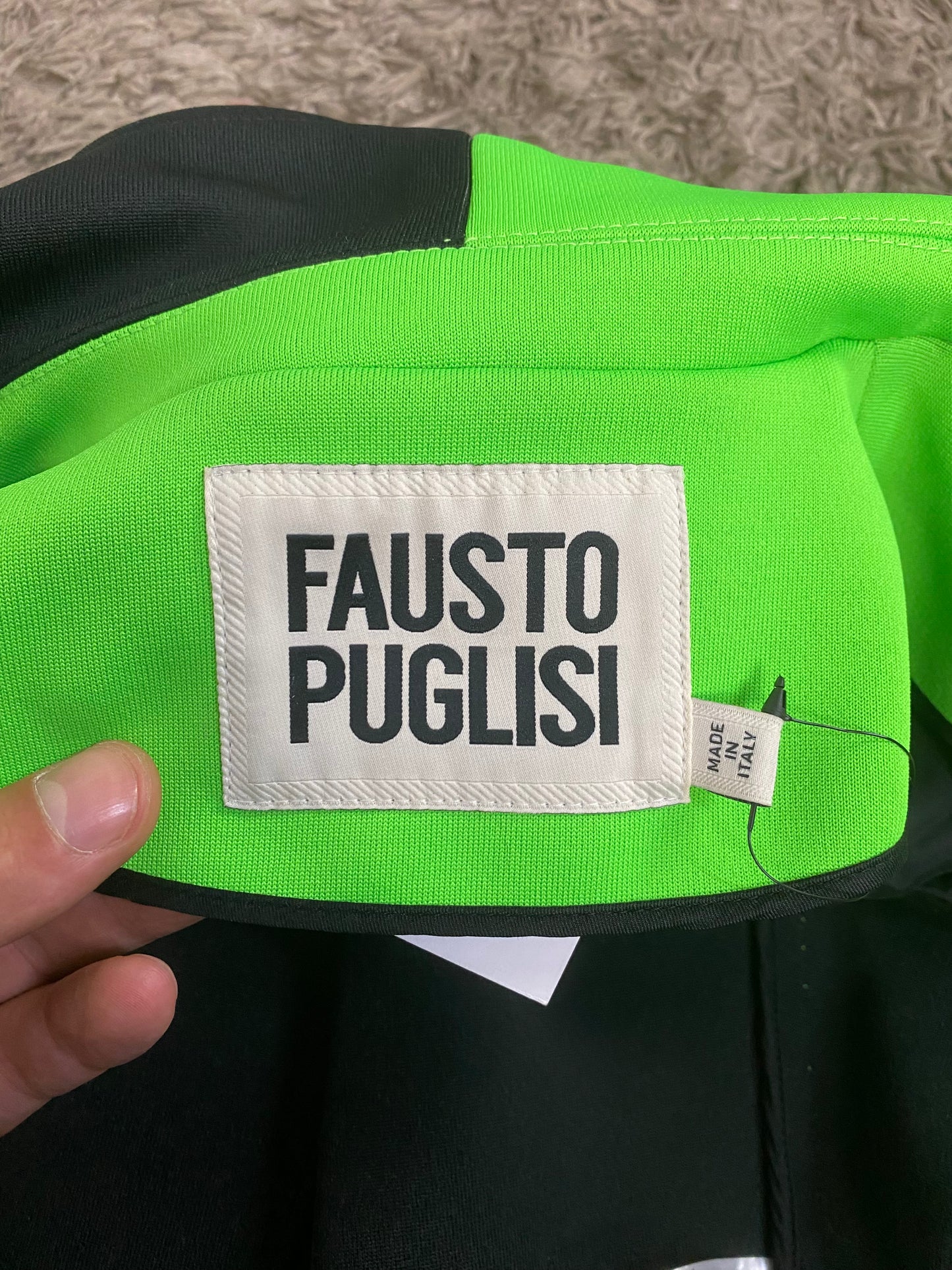Cappotto Verde Lime Fausto Puglisi