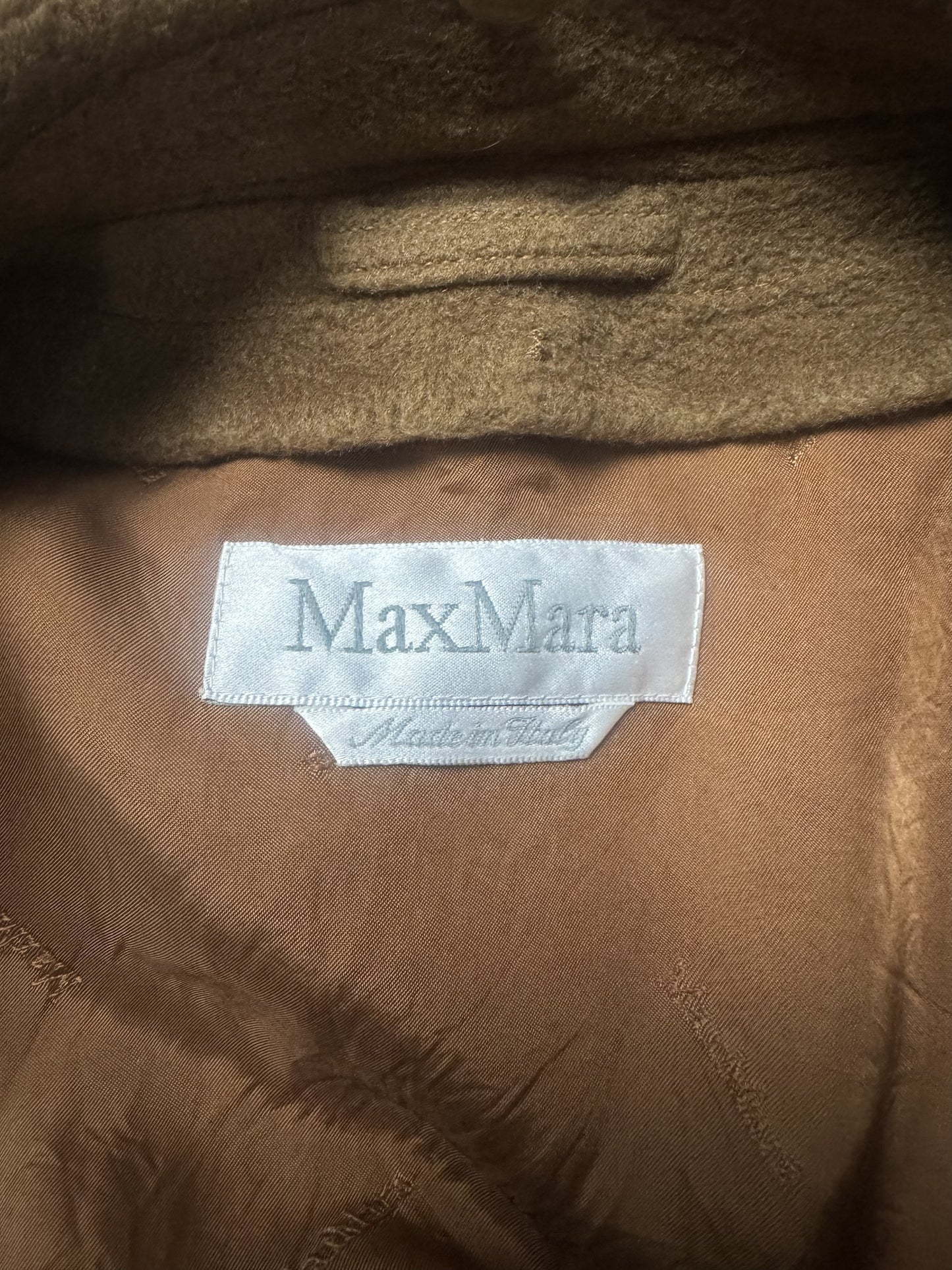 Cappotto MaxMara Cammello in Pura Lana Vergine