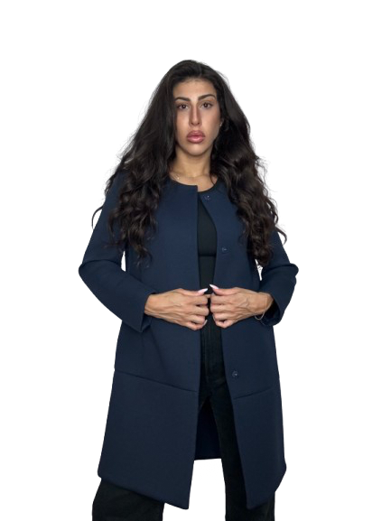 Cappotto MaxMara Weekend Blu Navy in Jersey