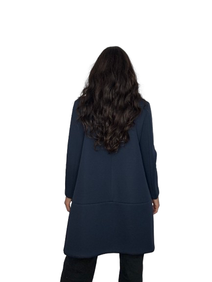Cappotto MaxMara Weekend Blu Navy in Jersey