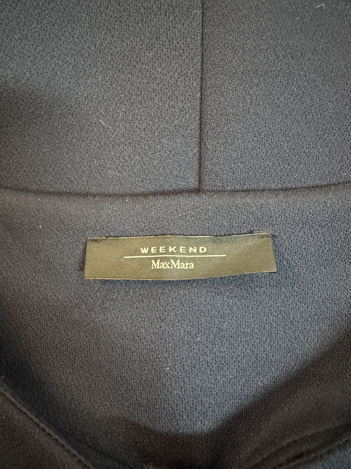 Cappotto MaxMara Weekend Blu Navy in Jersey