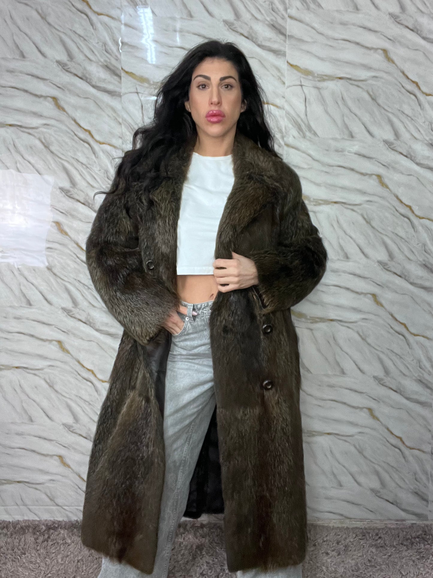 Cappotto in Marmotta