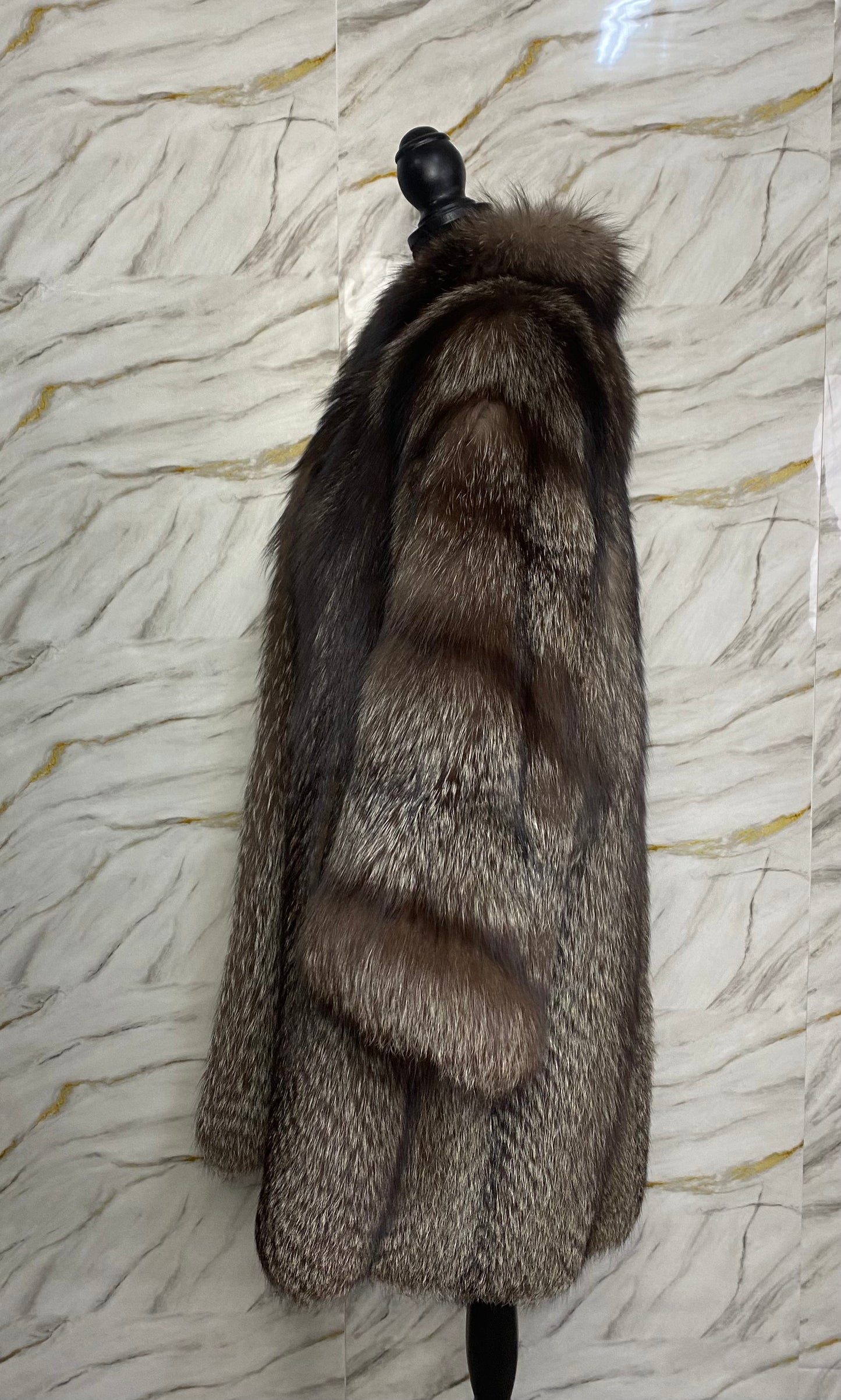 Cappotto in Volpe Argentata
