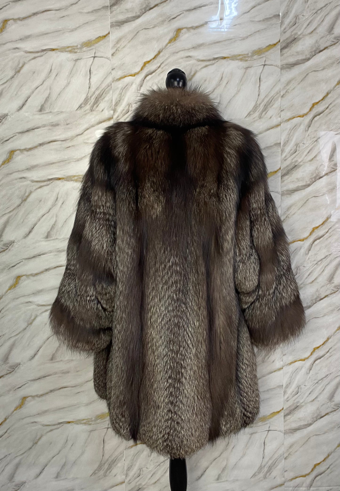 Cappotto in Volpe Argentata